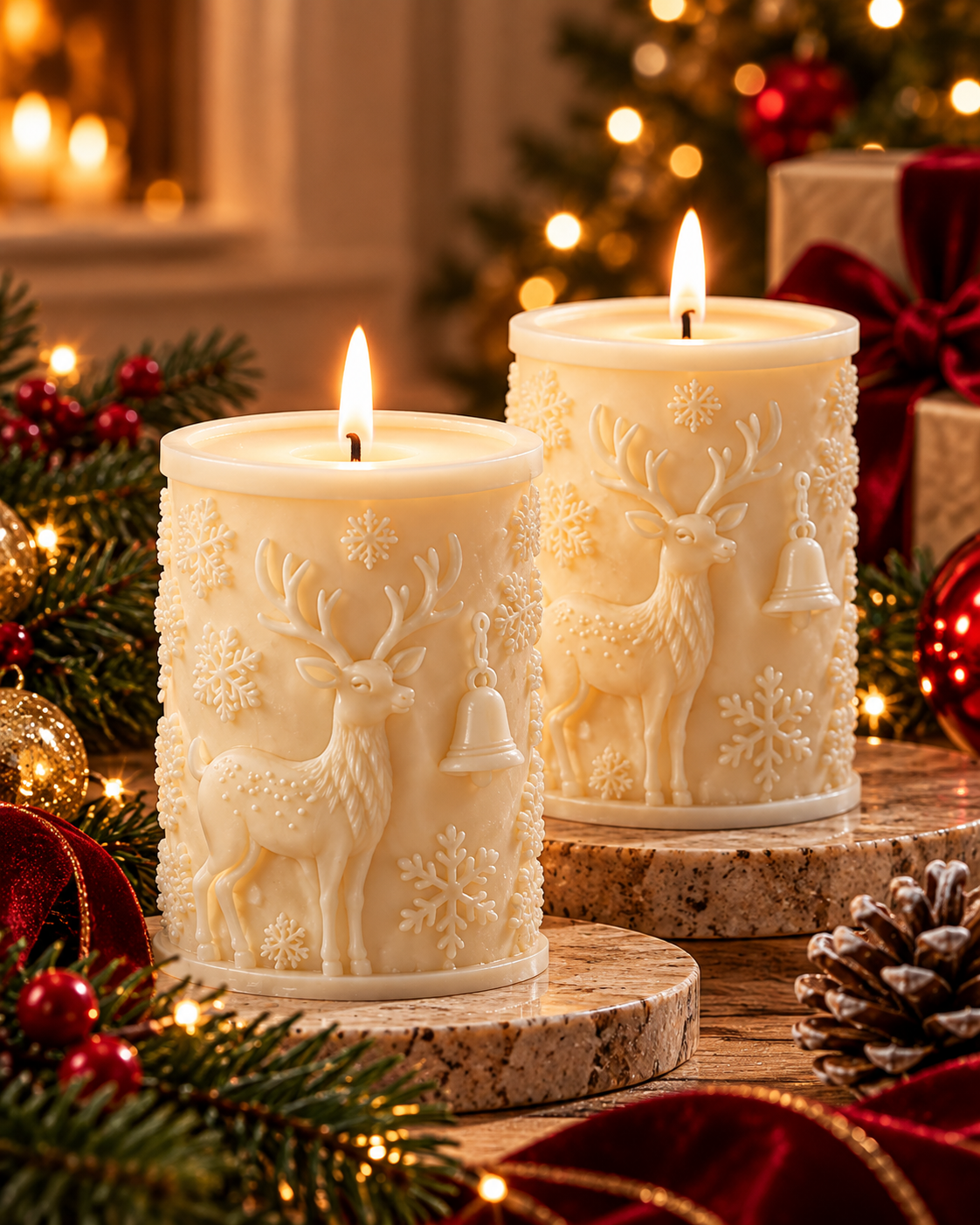 Velas Rena de Natal